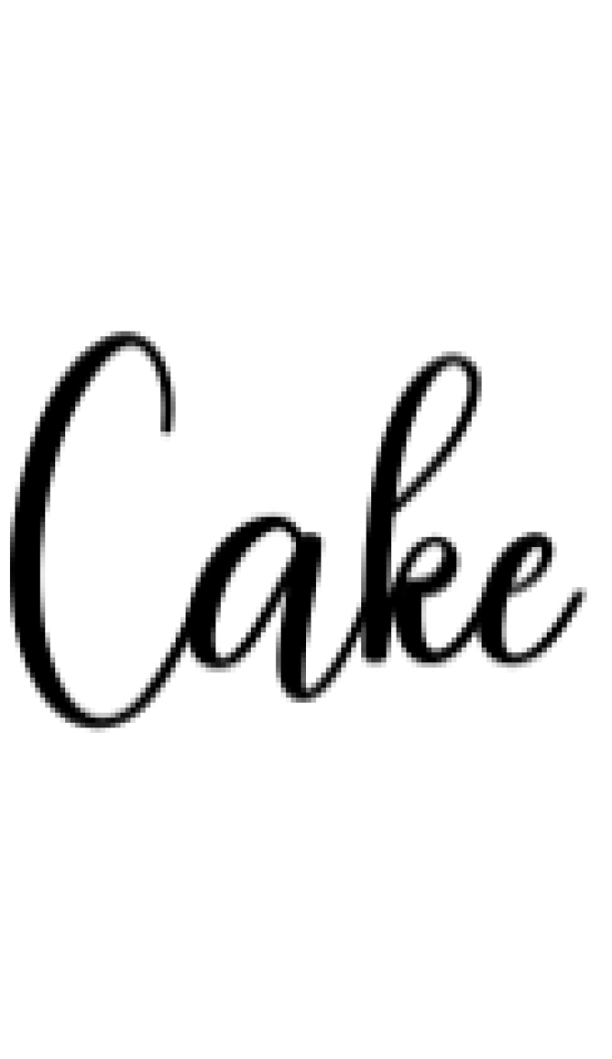 Cake Font Preview