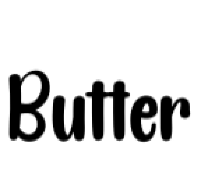 Butter Font Preview