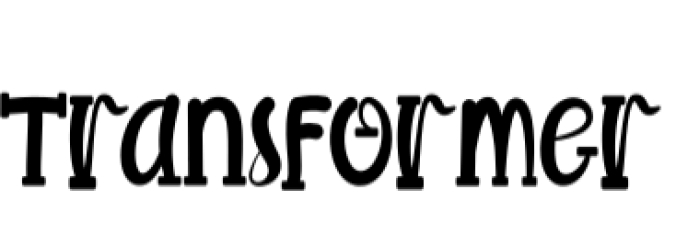 Transformer Font Preview