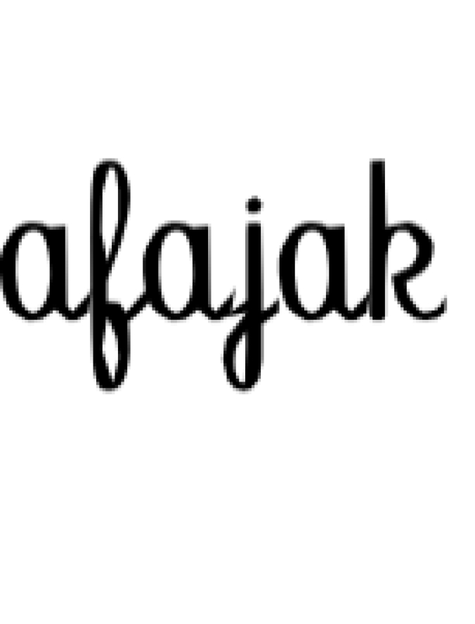 Afajak Font Preview