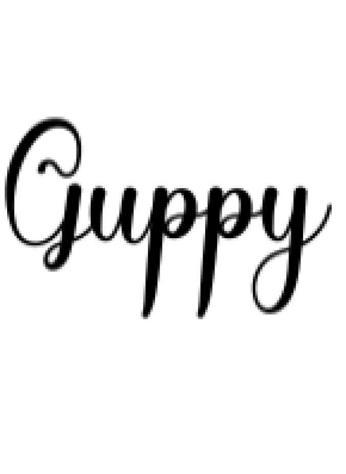 Guppy Font Preview