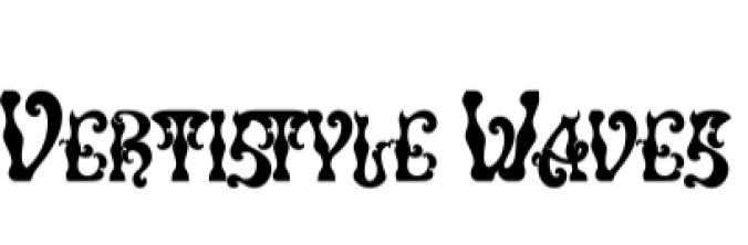 Vertistyle Waves&nbsp; Font Preview