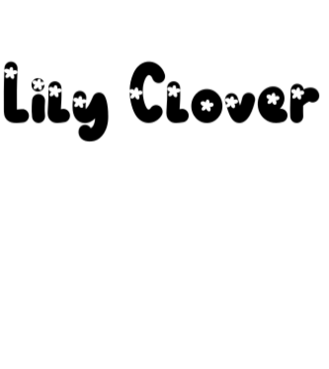 Lily Clover Font Preview