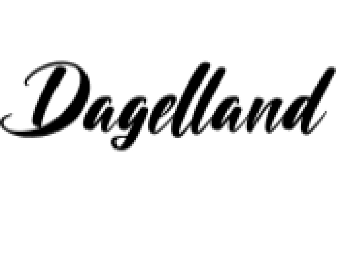 Dagelland Font Preview