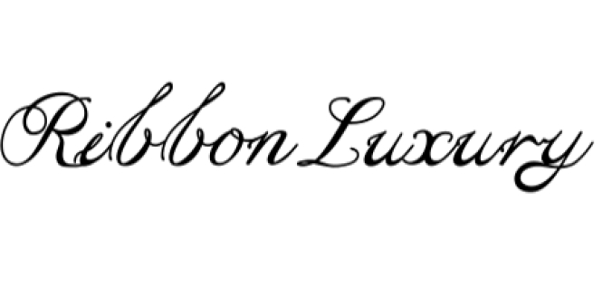Ribbon Luxury Font Preview