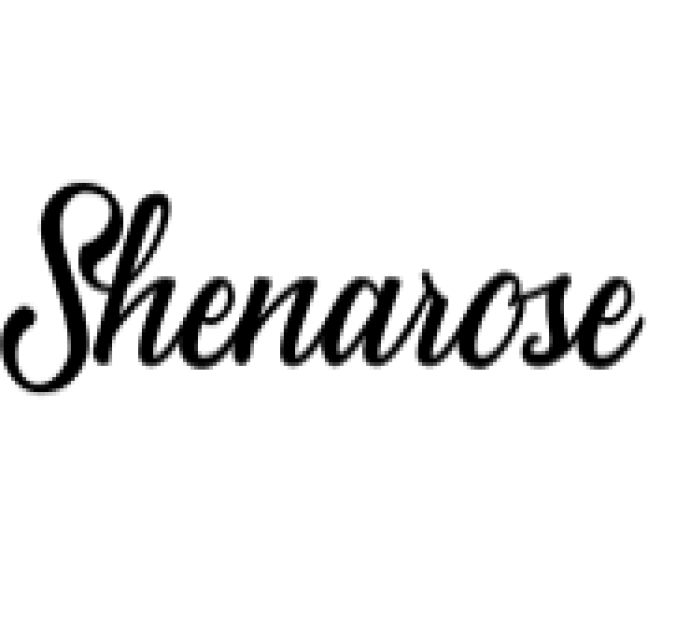 Shenarose Font Preview