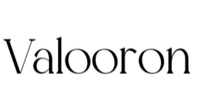 Valooron Font Preview