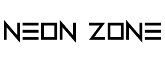 Neon Zone Font Preview