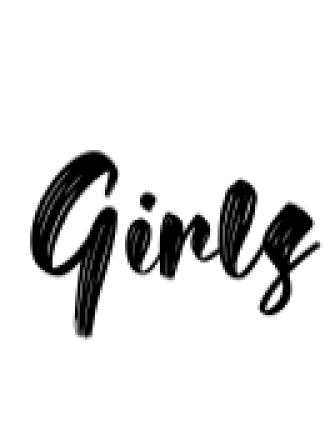 Girls Font Preview