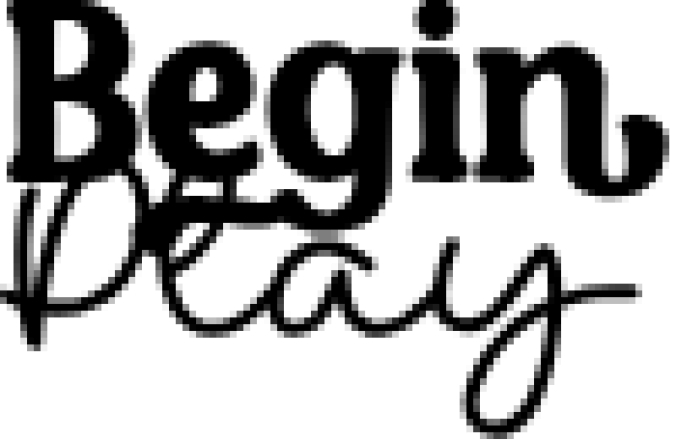 Begin Play Font Preview