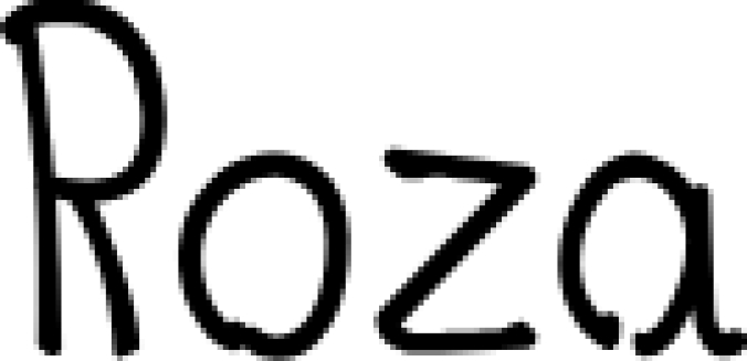 Roza Font Preview
