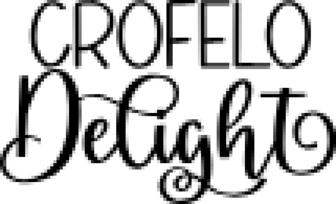 Crofelo Deligh Font Preview