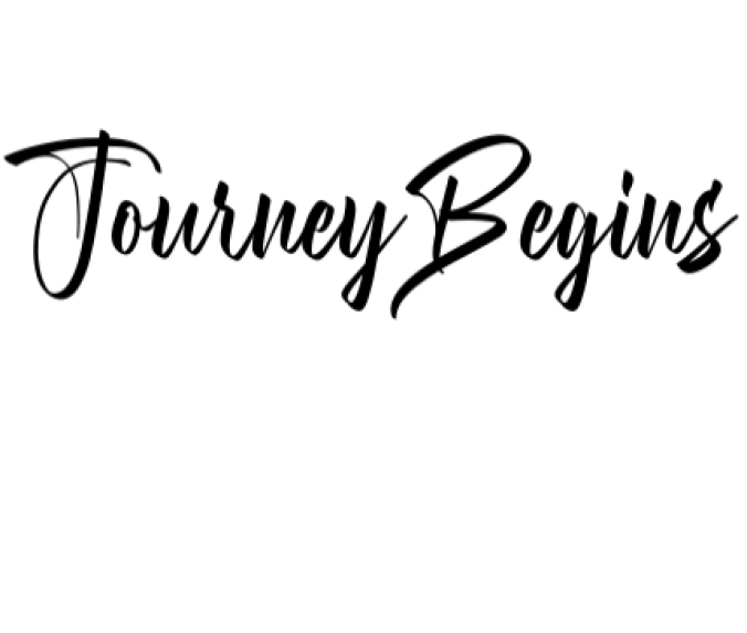 Journey Begins Font Preview