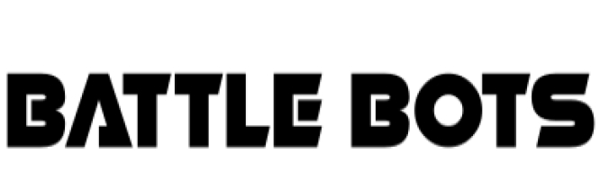 Battle Bots Font Preview