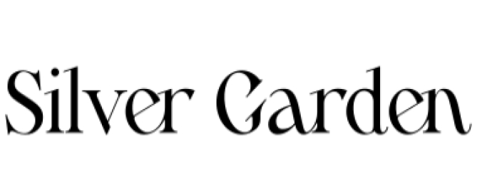 Silver Garden Nostalgic Duo Font Preview