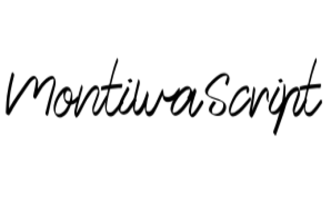 Montiwa Font Preview