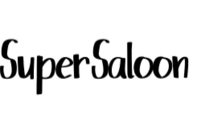 Super Saloon Font Preview