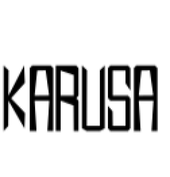 Karusa Font Preview