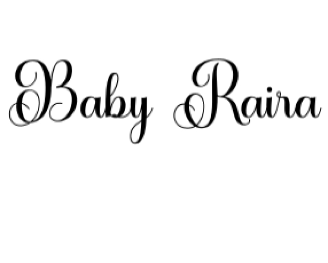 Baby Raira Font Preview