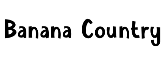 Banana Country Font Preview