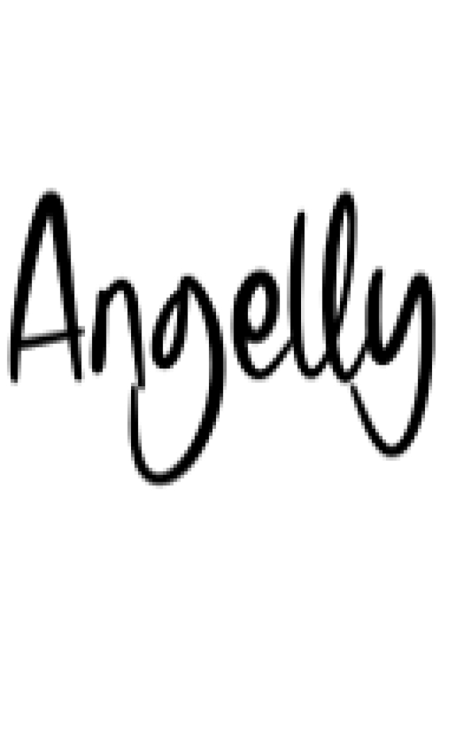 Angelly Font Preview