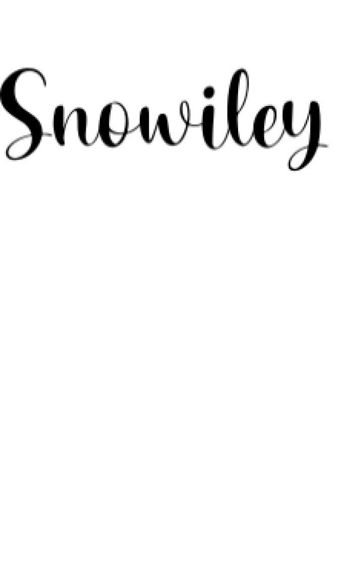 Snowiley Font Preview
