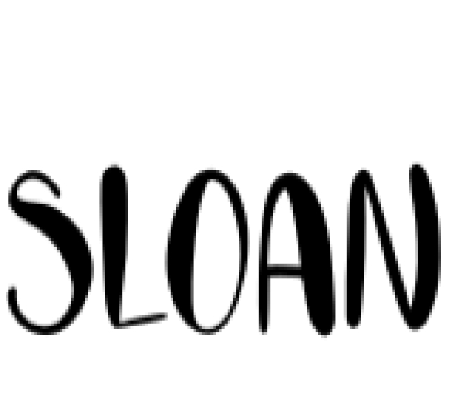 Sloan Font Preview