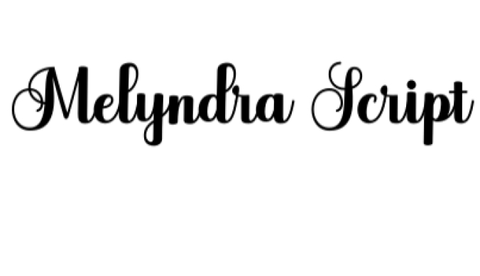 Melyndra Font Preview