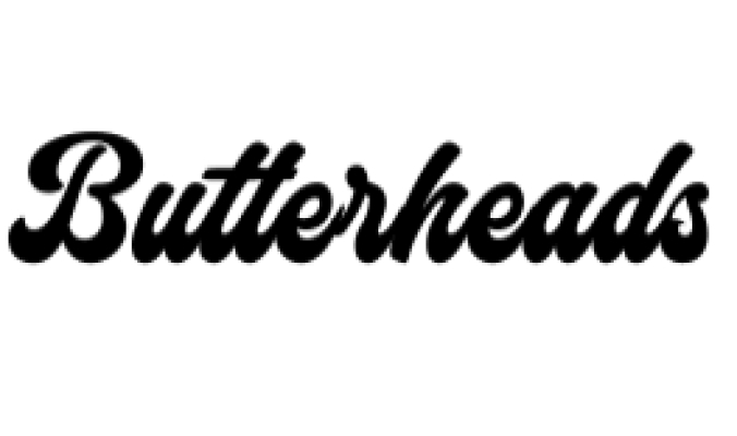 Butterheads Font Preview