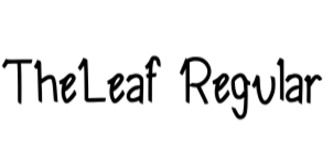 The Leaf Font Preview