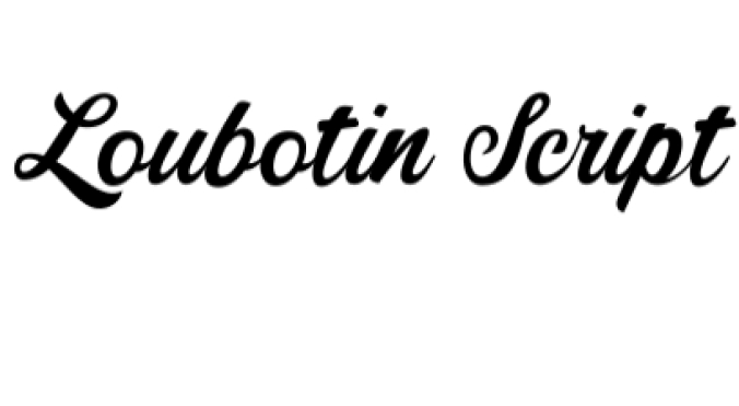 Loubotin Font Preview