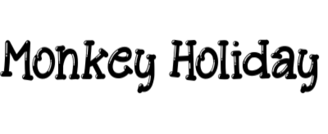 Monkey Holiday Duo Font Preview