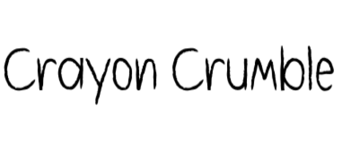 Crayon Crumble Font Preview