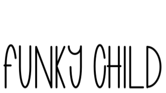 Funky Child Font Preview