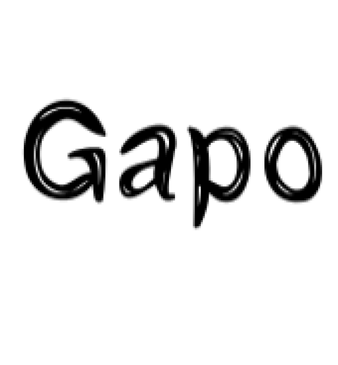 Gapo Font Preview