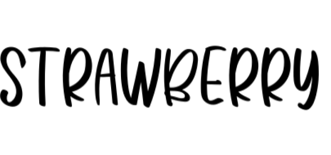 Strawberry Font Preview