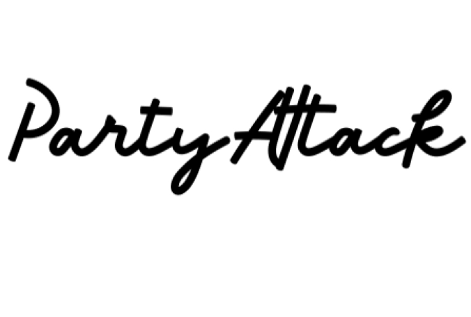 Party Attack Font Preview