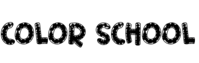 Color School Font Preview