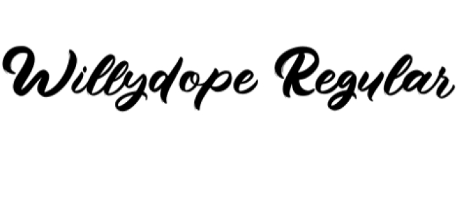Willydope Font Preview