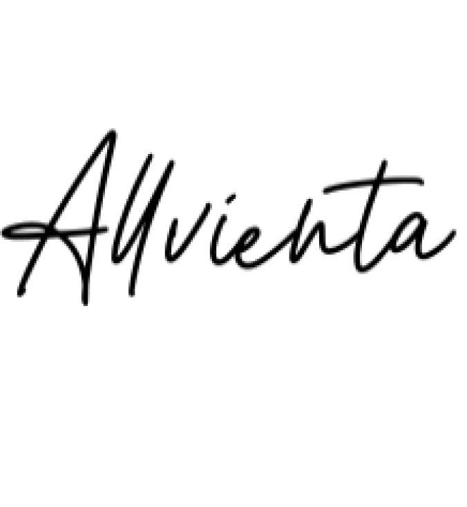 Allvienta Font Preview