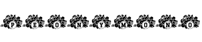 Peony Font Preview