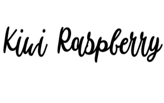 Kiwi Raspberry Font Preview