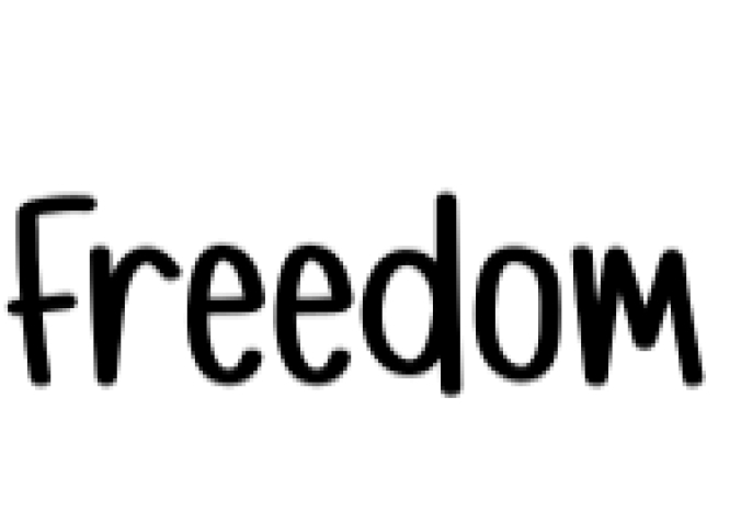 Freedom Font Preview