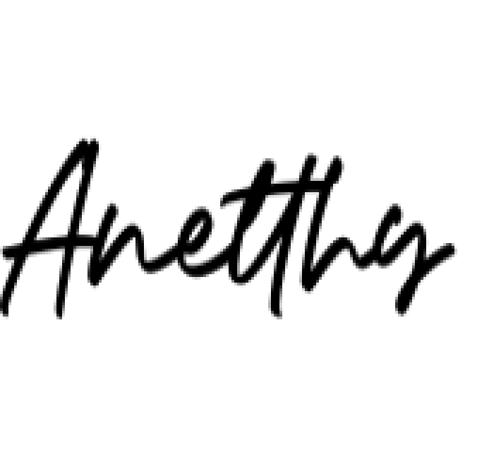 Anetthy Font Preview