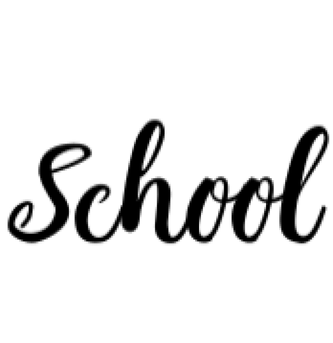 School Font Preview