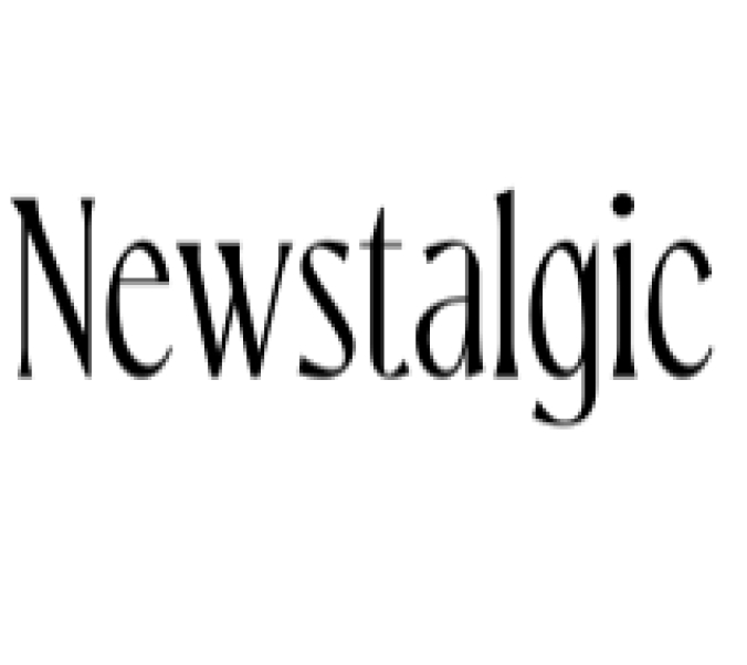 Newstalgic Font Preview