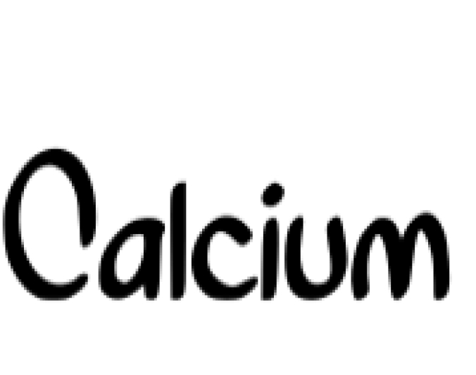 Calcium Font Preview