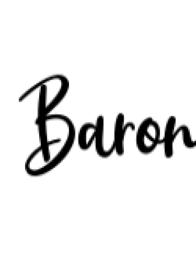 Baron Font Preview