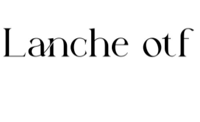 Lanche Font Preview