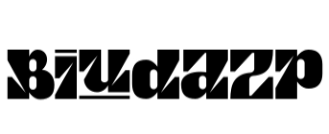 Biudazp Font Preview